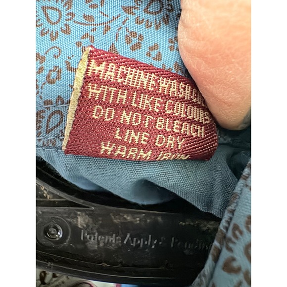 Red Dirt Rafter C Collection Men's Long Sleeve Snap Shirt M L Blue Floral - Picture 7 of 13